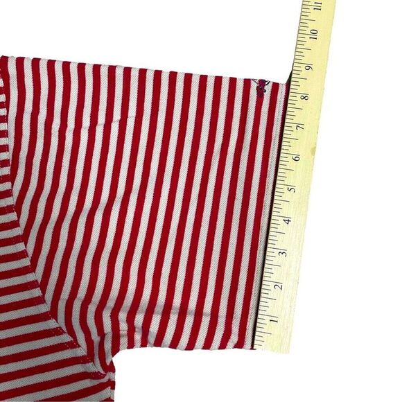 VTG Greg Norman Collection Polo Shirt Red & Ivory Stripes Men’s Size Large - Picture 12 of 12
